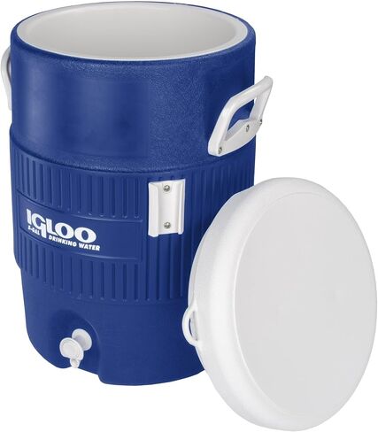 Igloos 5 Gallon Heavy-Duty Portable Beverage Cooler and Water Dispenser Jug, High-Performance Insulation for Ice Retention, Leak-Resistant Spigot, Pressure-Fit Lid, Outdoor Hydration Station in Saudi Arabia