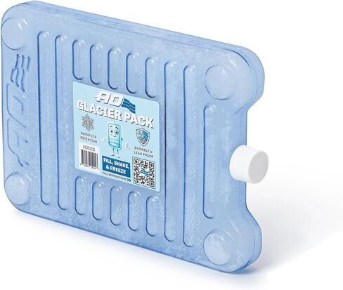 معزز الثلج من AO Coolers Glacier Pack، قابل لإعادة الاستخدام وإعادة التجميد، متين ومضاد للتسرب، يطيل عمر الثلج حتى 24 ساعة in Kuwait