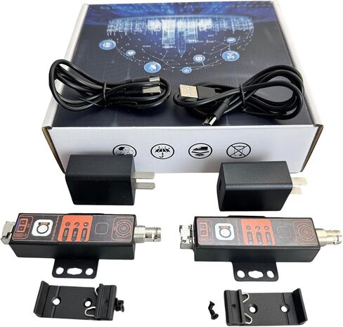 مجموعة محول وموسع الألياف الضوئية 3G/HD-SDI - جهاز إرسال واستقبال صغير الحجم SFP SDI إلى LC عبر الوضع الفردي والوضع المتعدد LC، يعمل بمنفذ USB-C بطول 20 كم (12.43 ميل) SM / 1 كم مم، وسكة DIN وحامل على الحائط in Saudi Arabia