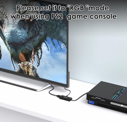 LVY RCA to HDMI Converter AV to HDMI Adapter Composite/CVBS to HDMI Video Audio Converter, Widely Compatible with Various RCA Equipment for N64, PS2, PC, Laptop, VHS, VCR, Camera DV ect. in Saudi Arabia