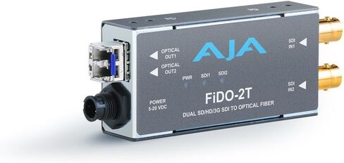 AJA FiDO-2T Dual Channel SDI to LC Fiber Mini Converter (FiDO-2T) in Saudi Arabia