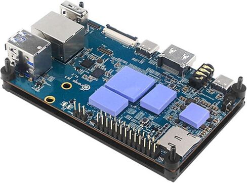 ZEZEFUFU Aluminum Case with Fan Active Passive Cooling Radiator Heatsink for Orange Pi 5 in Saudi Arabia