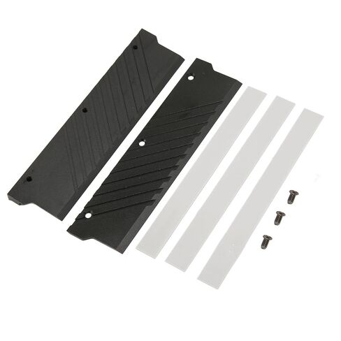 Memory RAM Heat Sink, Top Hole Aluminum Alloy Memory Cooling Heatsink Professional Improve Performance for DDR5 Memory Module (Black) in Saudi Arabia