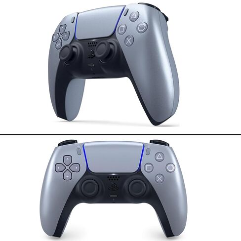 وحدة التحكم اللاسلكية PremGear DualSense (فضية) متوافقة مع PlayStation 5 (PS5) ThumbSticks المجمعة (عبوتان: 1 عالية الارتفاع، 1 متوسطة الارتفاع)، كابل شحن USB بطول 6 أقدام، محول حائط وقماش in Saudi Arabia