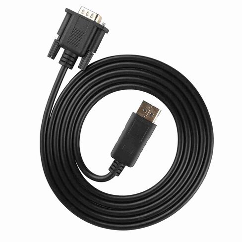 DisplayPort to VGA Cable Converter Adapter, Active Video Converter Cord, Source Converter Cable for Video Data Transmission in Saudi Arabia