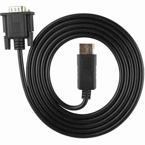 DisplayPort to VGA Cable Converter Adapter, Active Video Converter Cord, Source Converter Cable for Video Data Transmission in Saudi Arabia