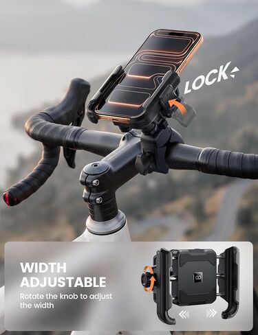 Lamicall Motorcycle Bike Phone Mount - [Upgrade Vibration Dampener] [Camera Friendly] Bike Phone Holder Handlebar Clamp, Bicycle Cell Phone Mount, iPhone 17 16 Pro Max, Galaxy S25 Ultra, 6-7.2" Phones in Saudi Arabia