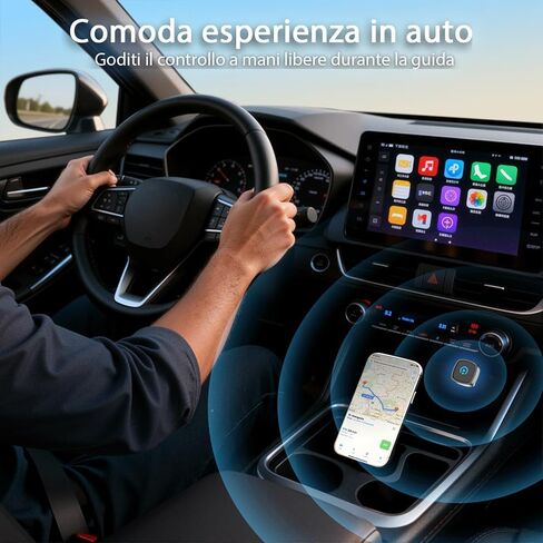 Wireless Carplay Adapter, Suitable for Vehicles Equipped with Cabled CarPlay, Plug and Play Feature enables Fast and Stable CarPlay Wireless Connection, Suitable for 800+ Vehicles in Saudi Arabia
