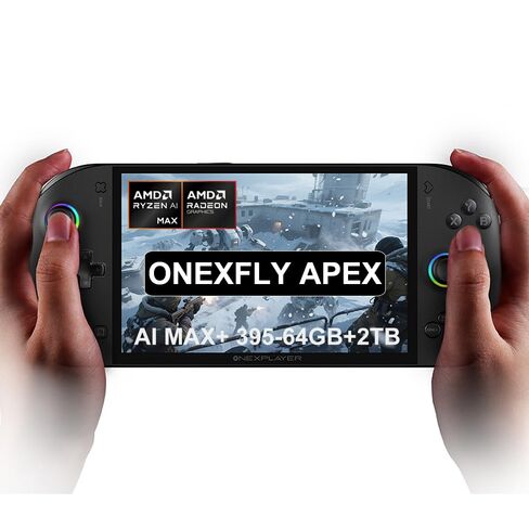 ONEXPLAYER ONEXFLY APEX Liquid-Cooled Gaming Handheld PC | AMD Ryzen AI Max+ 395 | 64GB LPDDR5X RAM | 2TB PCIe 4.0 SSD | 8"120Hz VRR H-IPS Display | 85Wh Swappable Battery | Windows 11 Portable Console in Kuwait