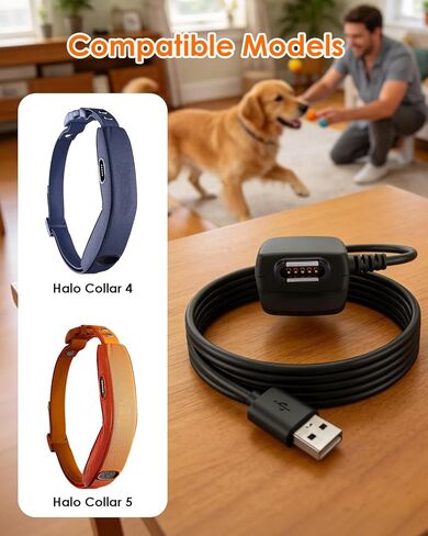 محول شحن بديل مع كابل متوافق مع Halo Collar 4 5 Dog Fence، USB in Kuwait