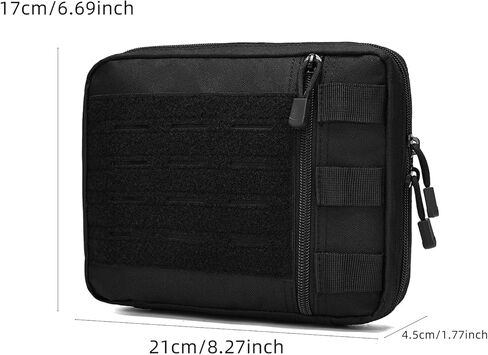 35L Tactical Backpack with Shoe Compartment & Molle Admin Pouch Combo – 1000D Water Resistant Military Backpack for Laptop 15.6" + Laser Cut EDC Tool Organizer Bag – Outdoor Hiking Gym Assault in Saudi Arabia