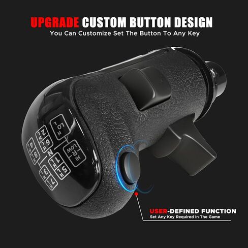 Rogierra USB American Truck Simulator Shifter, Gearshift Knob Compatible with ATS & ETS2 Games, PC Sim Racing Shifter Compatible with Logitech G27 G29 G920 Thrustmaster TH8A Fanatec in Saudi Arabia