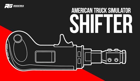 Rogierra USB American Truck Simulator Shifter, Gearshift Knob Compatible with ATS & ETS2 Games, PC Sim Racing Shifter Compatible with Logitech G27 G29 G920 Thrustmaster TH8A Fanatec in Saudi Arabia