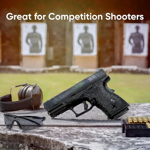 Handleitgrips Grip Tape Compatible with Springfield XDM Elite Subcompact 10mm / 45 ACP - Black Sandpaper Grip Tape, Easy Installation, Parts & Accessories, Veteran Owned, Made in USA in Saudi Arabia