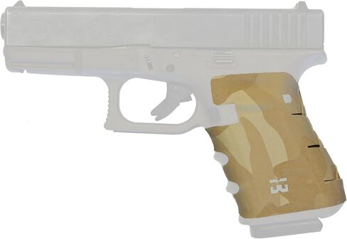 قبضة لاصقة متوافقة مع Glock 19/23/25/32/38/43X/44/48/49 (جميع الأنواع/الأشرطة الخلفية) | Dri-Touch™ رفيع بسمك 0.7 مم، تركيب بدون أدوات in Saudi Arabia