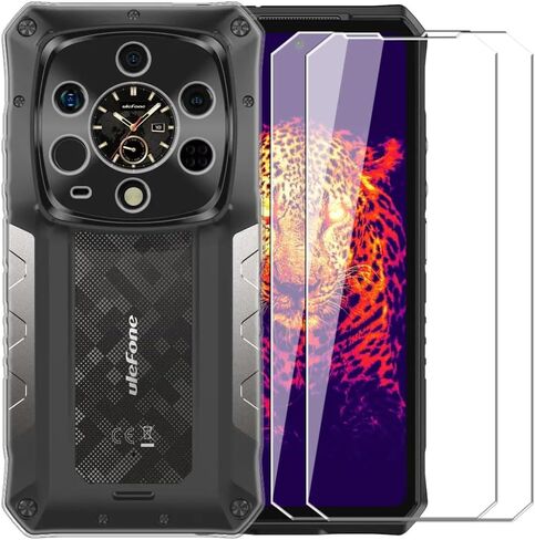 Case for Ulefone Armor 28 Ultra + Glass Screen Protector Tempered Film - Transparent Silicone Soft Flexible Bumper Shockproof TPU Protective Cover Shell (Clear) in Saudi Arabia