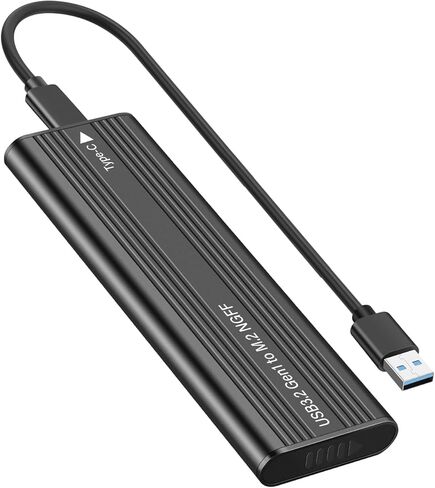 محول حاوية M.2 SATA SSD، USB3.2 Gen1 5 جيجابت في الثانية SATA NGFF B-Key/B&M Key SSD قارئ SSD مع حواف UASP، لـ 2230 2242 2260 2280 SSDs in Saudi Arabia