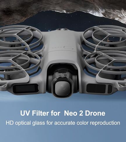 UV Filter for DJI Neo 2 Drone, HD Optical Glass Snap-On Lens Protector, Gimbal Safe, Reduce Glare & Enhance Contrast for Aerial Camera in Saudi Arabia