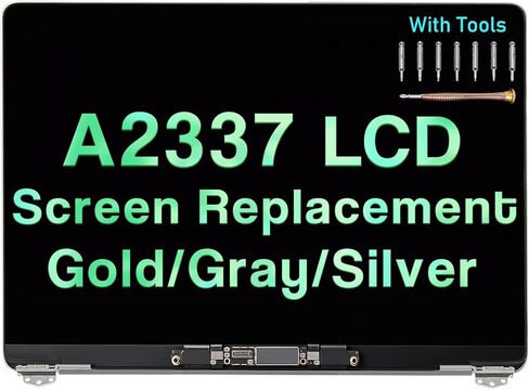 Screen Replacement for MacBook Air M1 A2337 2020 2021 13" EMC 3598 MGN63 MGN93 MGND3 MGN73 MGNA3 MGNE3 LCD Display Assembly Kit (Space Gray) in Saudi Arabia
