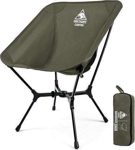 ONETIGRIS OasisFlex Camping Chair,Portable Chair with Carry Bag,Great for Camping,Beach,Picnic,Park,Lawn,Sports and Outdoor Events in Kuwait