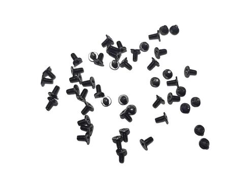 50-Piece M2x4mm Screws + Screwdriver Kit, Suitable for Laptop, PC, Fan Switch, Flat Head Cross Recessed Screw, Black in Saudi Arabia