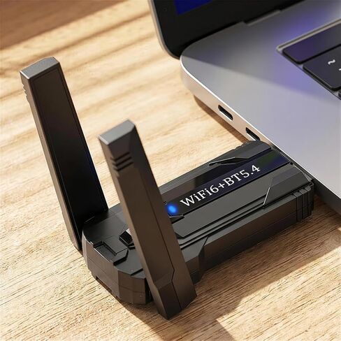 AX900 USB WiFi 6 Adapter, Bluetooth 5.4 Dual Band Wireless Network Card, 600Mbps Gigabit High-Speed USB Receiver with AP Mode for PC Desktop Laptop in Saudi Arabia