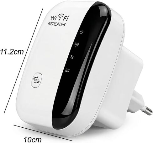 Fast WiFi Extender, Signal Booster for Home, Long Range WiFi Repeater Up to 1614 sq.ft Coverage, Easy Set Up WiFi Repeater Wireless Signal Booster with Ethernet Port for Indoor/Outdoor (US, White) in Saudi Arabia