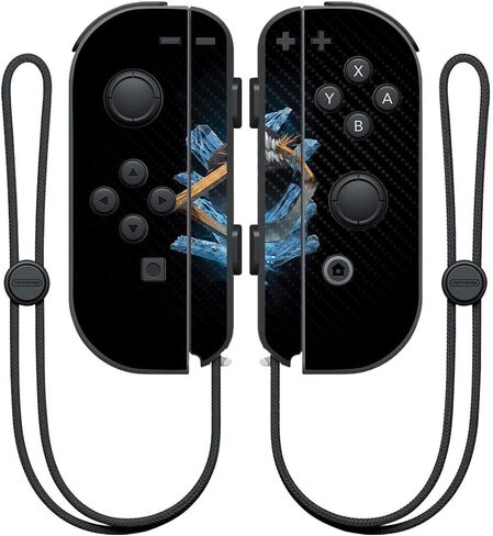 MightySkins Carbon Fiber Skin for Nintendo Joy-Con Controller - Basketball King | Protective, Durable Textured Carbon Fiber Finish | Easy to Apply, Remove, and Change Styles | Made in The USA in Saudi Arabia