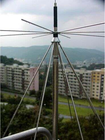 Outdoor Police Scanner Antenna for House, 2m 70cm GMRS Discone Antennas for Scanner Ham Radio, Good for CB FM HF SDR adsb 978/ 1090MHZ VHF UHF, Longer Range, 25-3000MHz/ UHF Female in Saudi Arabia