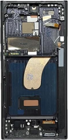 شاشة LCD فائقة الجودة Galaxy S23 مع إطار بديل لهاتف Samsung Galaxy S23 Ultra SM-S918U S918A S918W شاشة LCD تعمل باللمس مع إطار + أداة (أسود) in Saudi Arabia