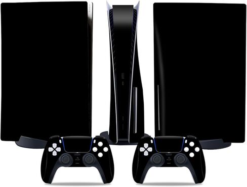 Decal Cover Skin Compatible with PlayStation 5 Console and Controllers Disc Edition (Purple Color) in Saudi Arabia