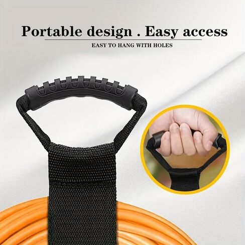 1pc Heavy Duty Storage Strap for Garden Hose Storage and Garage Use 22.05 Inch Durable Hanging Strap for Coiling Hoses Cords Tools in Saudi Arabia