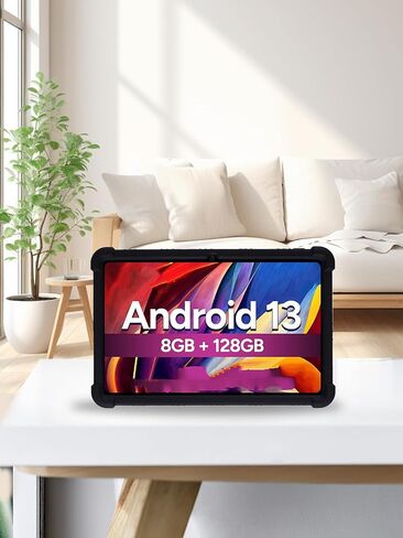 حافظة كمبيوتر لوحي Fusion5 F202 مقاس 10.1 بوصة، حامل قابل للتعديل من السيليكون الناعم BOVUGAC مضاد للصدمات مناسب للأطفال لجهاز Fusion5 F202 مقاس 10.1 بوصة (أسود) in Saudi Arabia