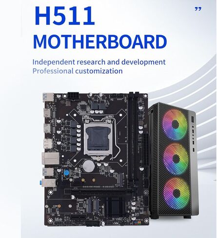 اللوحة الأم للألعاب ASHATA، اللوحة الأم ATX LGA 1200 DDR4، M.2 Serial ATA3.0x3 PCIe 4 WiFi LAN تدعم معالج Core I9 I7 I5 I3 من الجيل العاشر in Kuwait