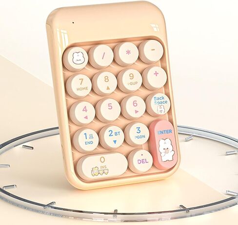 Wireless Number Pad | 18 Keys Cute Numpad - 2.4G Numeric Keypad,for Financial Accounting Office Work Study Game PC Laptop in Saudi Arabia