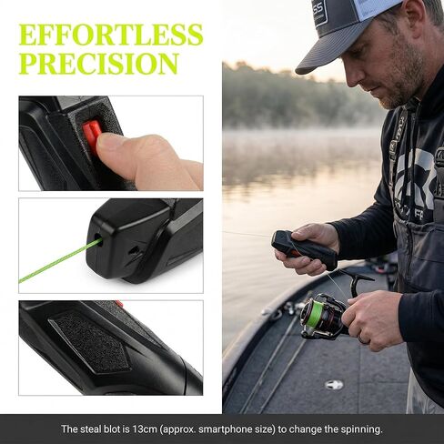 Electric Fishing Line Spooler & Stripper - High Speed Portable Fishing Line Remover Tool for Quick Line Replacement, Automatic Line Spooler Machine for Spinning & Casting Reels in Saudi Arabia