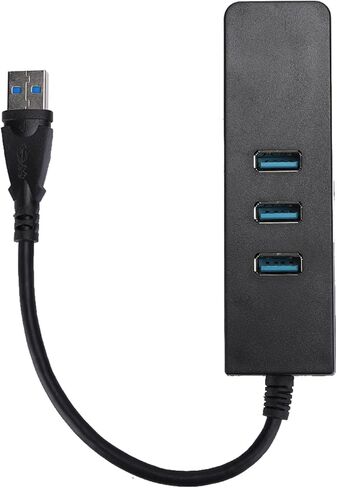 USB 3.0 Gigabit Ethernet Converter Adapter, with 3 Port USB Hub RJ45 Port, for Wins Laptop PC in Saudi Arabia