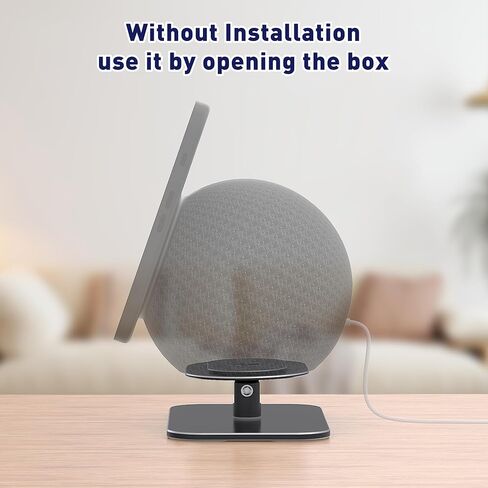Metal Stand for Echo Show 11 & Show 8 2025, Tiltable Table Holder, 360° Swivel, Easy Operation, Sturdy and Durable, Magnetic Desk Stand, Convenient to Use in The Kitchen (Black) in Kuwait