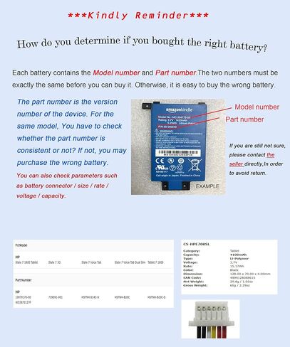 XSP Replacement Battery for HP Slate 7 1800 Tablet Slate 7 3G Slate 7 Voice Tab Slate 7 Voice Tab Dual Sim Tablet 7 1800 Part NO HP 10979176-00 739691-001 HSTNH B14C-S HSTNH-B20C HSTNH-B20C-S Parts in Saudi Arabia