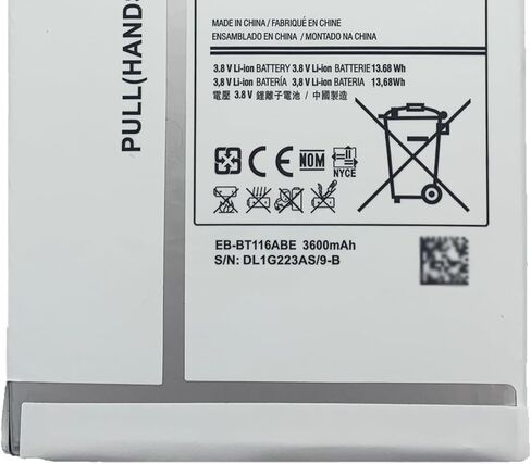 بطارية الكمبيوتر المحمول EB-BT116ABE 13.68Wh 3600mAh 3.8V متوافقة مع Samsung Galaxy Tab 3 7.0 SM-T116 SM-T115 SM-T113 SM-T111 Series EB-BT111ABE GH43-04408A in Saudi Arabia