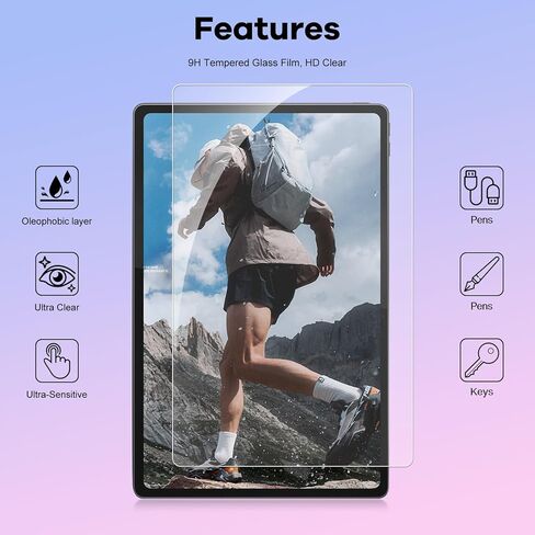 واقي شاشة لجهاز TCL TAB 10 Gen 4 اللوحي مقاس 10.1 بوصة 2025، صلابة 9H، مضاد للخدش، زجاج مقسى [عبوتان] in Kuwait