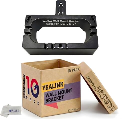 Yealink Wall Mount for T73U, T73W, T74U, T74W, T77U Phones only (Does NOT fit T74LTE/T77LTE) - Secure Bracket Holder, Exact Fit, Easy Installation, Ideal for a Clutter-Free Desk, Global Teck Cloth in Saudi Arabia