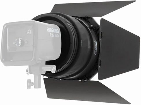 Amaran Fresnel Light Modifier مع شعاع قابل للتعديل 4 أبواب الحظيرة لـ Amaran Ray 360c و660c Halo 600x 300x وBig Bowens Mount LED Light in Saudi Arabia