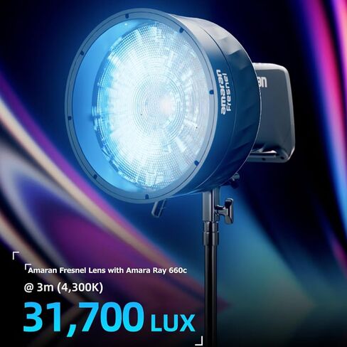 Amaran Fresnel Light Modifier مع شعاع قابل للتعديل 4 أبواب الحظيرة لـ Amaran Ray 360c و660c Halo 600x 300x وBig Bowens Mount LED Light in Saudi Arabia