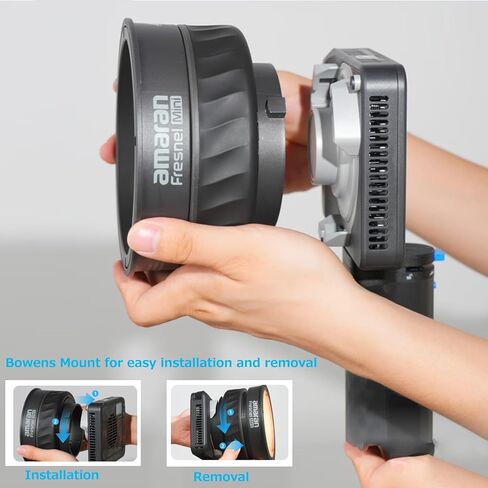 Amaran Fresnel Light Modifier مع شعاع قابل للتعديل 4 أبواب الحظيرة لـ Amaran Ray 360c و660c Halo 600x 300x وBig Bowens Mount LED Light in Saudi Arabia