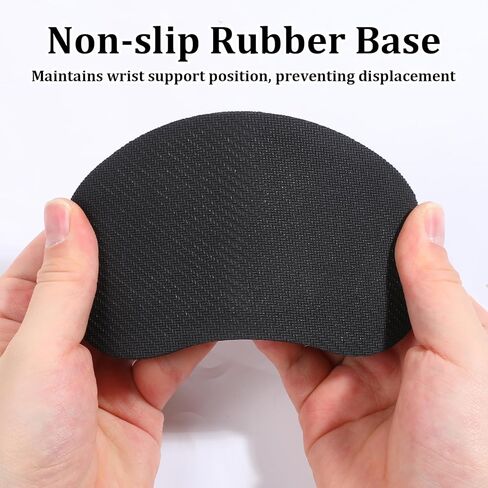 Thinp Mouse Wrist Rest, Ergonomic Memory Foam Wrist Pad for Mouse Mouses Wrists Support Pad with Non-Slip Base for Easy Typing Office Work and Laptop Computer Gaming (Black) in Saudi Arabia