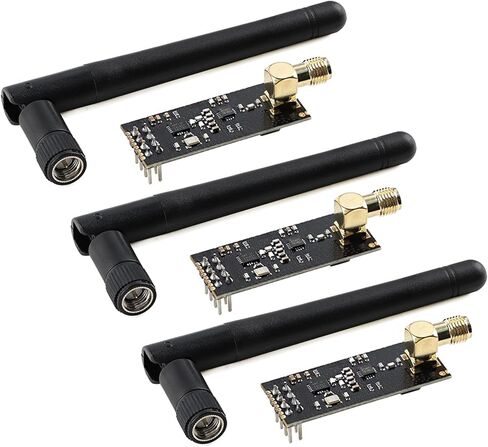 3 قطعة NRF24L01 PA LNA وحدة إرسال واستقبال لاسلكية 1100 متر طويلة المدى 2.4 جيجا هرتز عالية الطاقة منخفضة الضوضاء مكبر للصوت نقل استقبال هوائي in Saudi Arabia