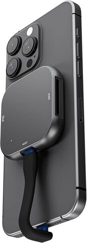 قارئ بطاقات USB C SD 4.0 مغناطيسي، قارئ بطاقات Micro SD محمول ومحول قارئ بطاقات ذاكرة من الألومنيوم لهاتف iPhone 17/16/15 MacBook، متوافق مع 312 ميجابايت/ثانية SD/TF/Micro SD in Kuwait