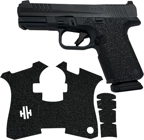 Handleitgrips Gun Grip Tape Compatible with Ruger RXM, Black Textured Rubber Pistol Grip Tape Inserts, Accessories, Veteran Owned, Made in USA in Saudi Arabia