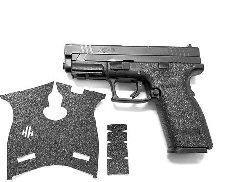Handleitgrips Gun Grip Tape Compatible with Springfield XD 9/40 - Black Textured Sandpaper Pistol Grip Tape, Easy Installation, Gun Parts & Accessories, Veteran Owned, Made in The USA in Saudi Arabia